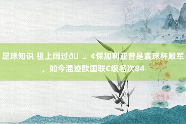 足球知识 祖上阔过😢保加利亚曾是寰球杯殿军，如今混迹欧国联C级名次84