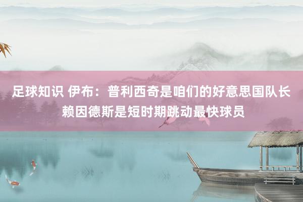 足球知识 伊布：普利西奇是咱们的好意思国队长 赖因德斯是短时期跳动最快球员