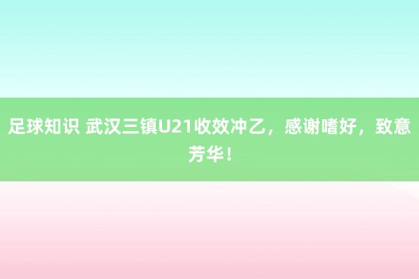 足球知识 武汉三镇U21收效冲乙，感谢嗜好，致意芳华！