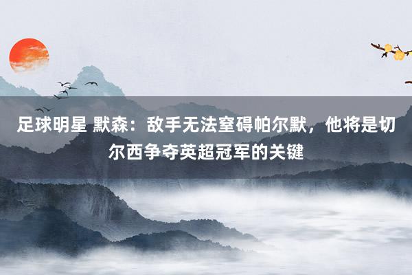 足球明星 默森：敌手无法窒碍帕尔默，他将是切尔西争夺英超冠军的关键